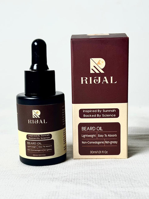 RIJAL BEARD OIL;  Inspired by Sunnah, Backed by Science!